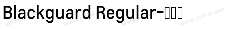 Blackguard Regular字体转换